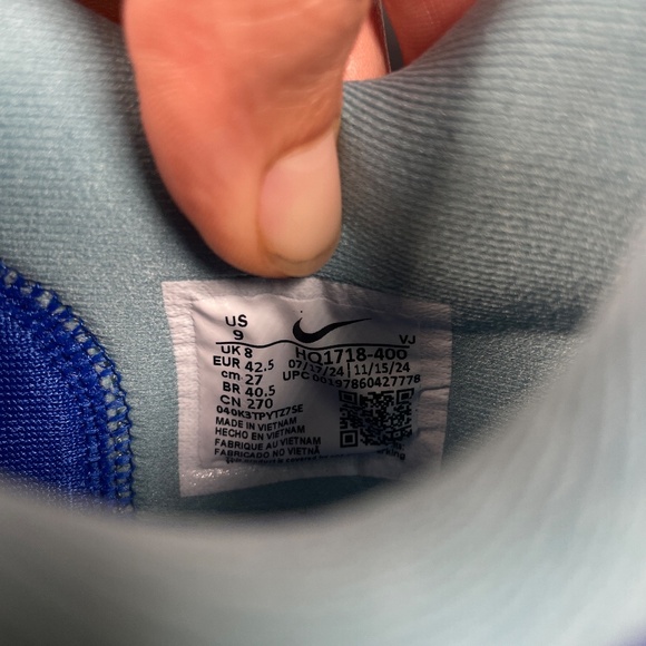 Nike Zoom Fly 6 CM Racer Blue Denim Turbo Sail 9 HQ1718-400 Carbon Plate - Picture 6 of 8